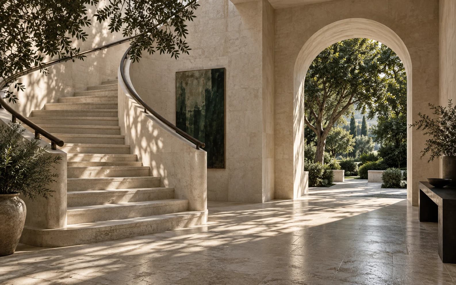 Architectural detail in warm natural light